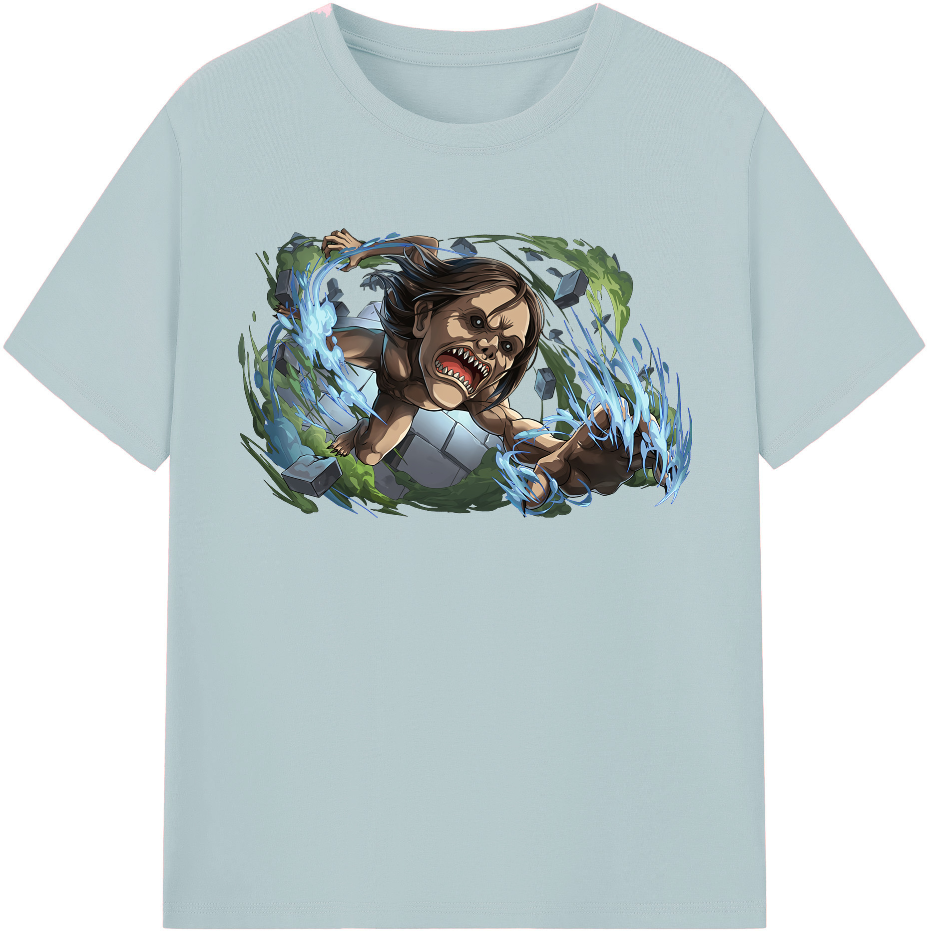 （画像用） 進撃の巨人 Attack on Titan 綿100％半袖Tシャツ（フロントプリント）